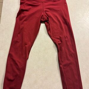 Nike Red Athletic Leggings